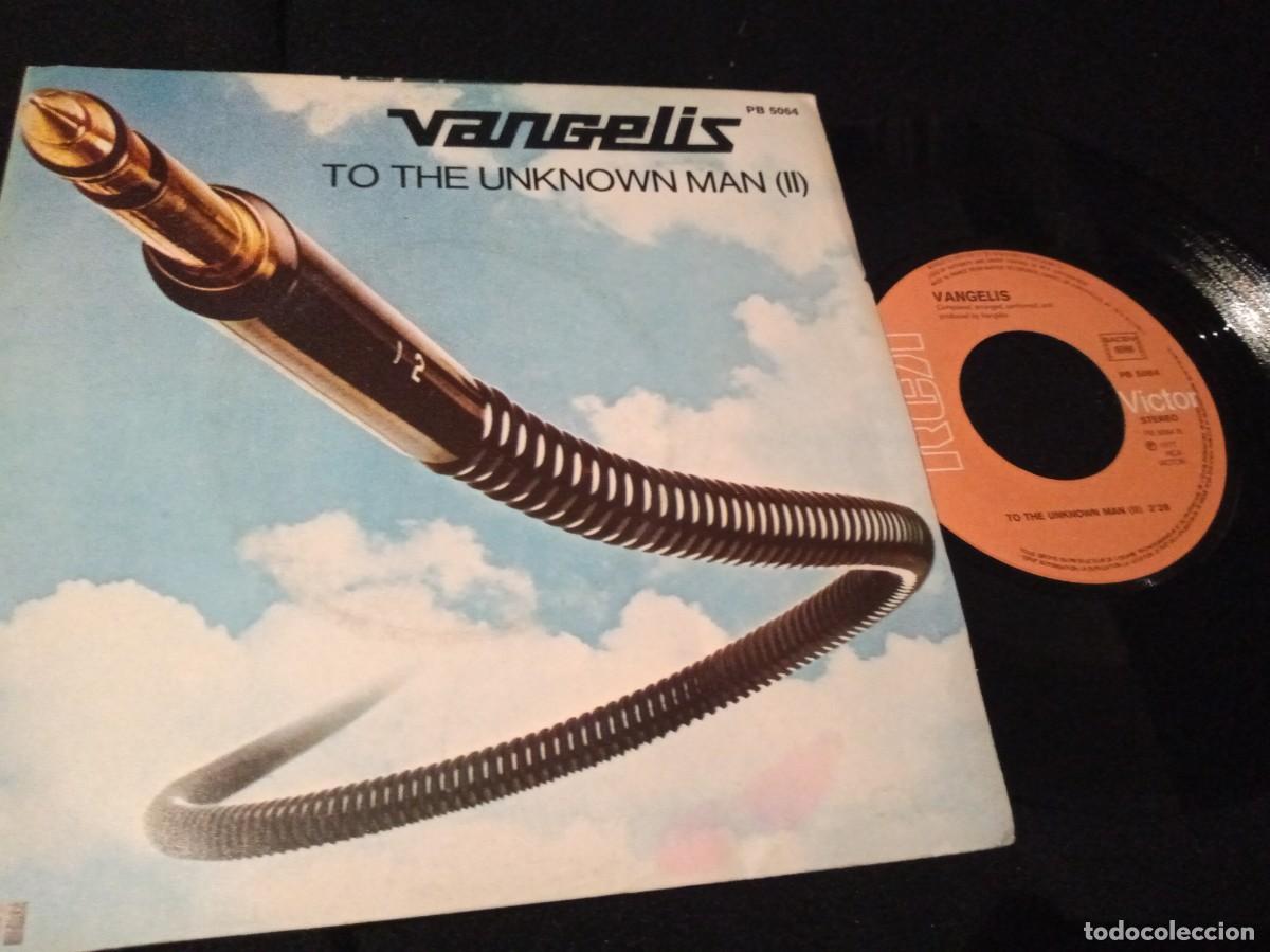 Discos de vinilo: VANGELIS - TO THE UNKNOWN MAN(II) - SINGLE. - Foto 1