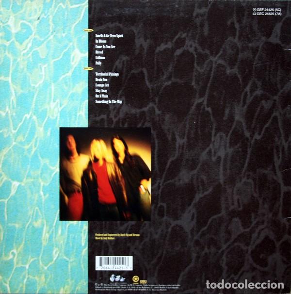Discos de vinilo: LP Nirvana &lrm;&ndash; Nevermind aut&eacute;ntico Iberofon, texto invertido - Foto 2