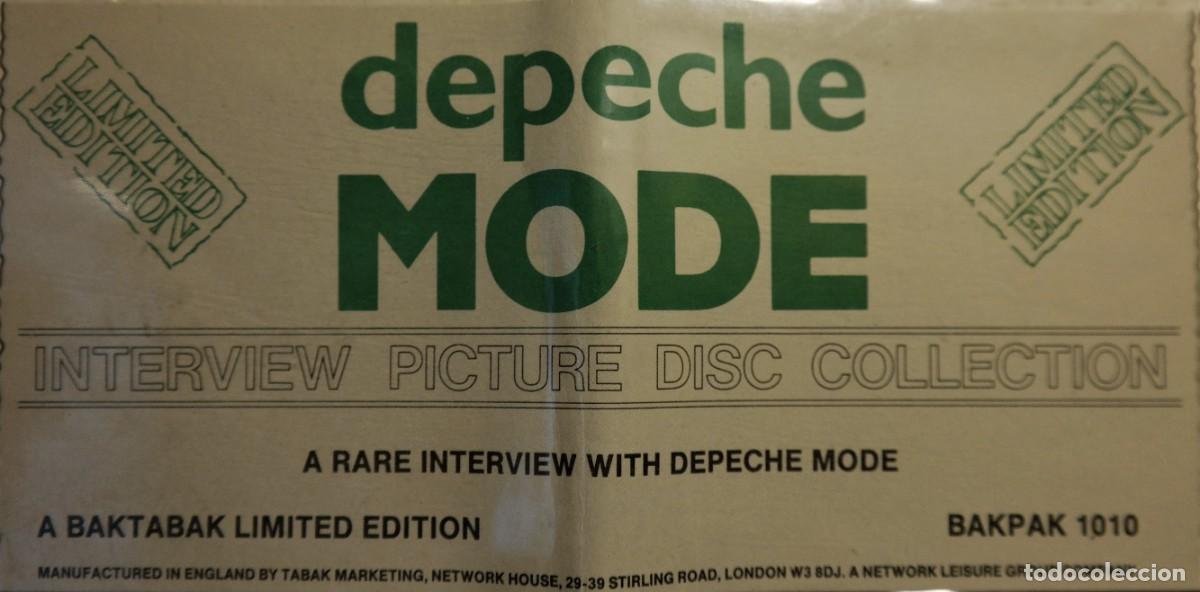 Discos de vinilo: Depeche Mode &lrm;&ndash; A Rare Interview With Depeche Mode - Interview Picture Disc Collection - Foto 2