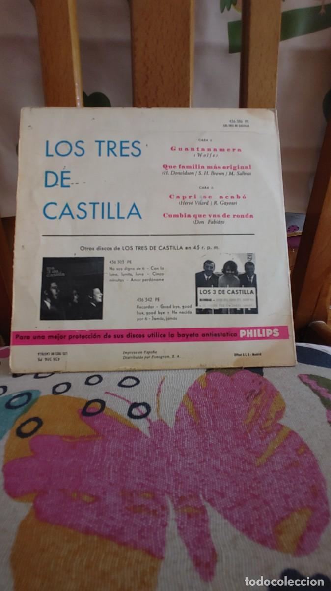 Discos de vinilo: LOS TRES DE CASTILLA-EP GUANTANAMERA +3 - Foto 2