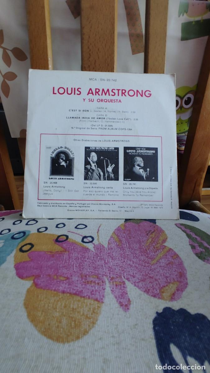 Discos de vinilo: LOUIS ARMSTRONG-SINGLE CEST SI BON - Foto 2