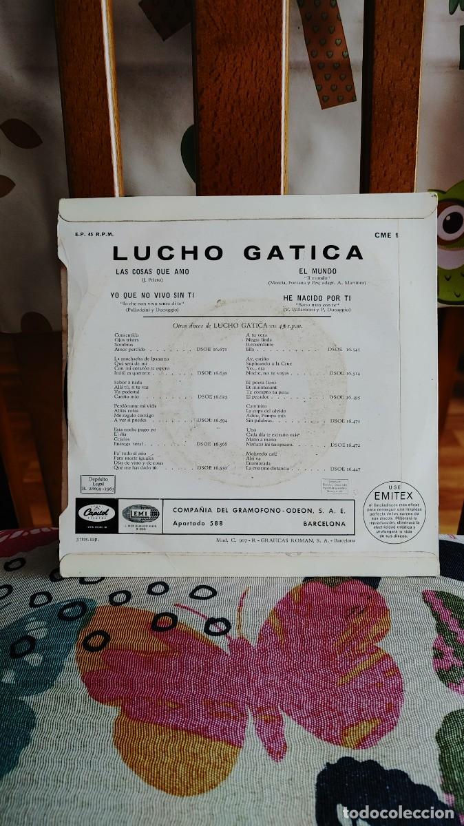 Discos de vinilo: LUCHO GATICA-EP EL MUNDO +3 - Foto 2