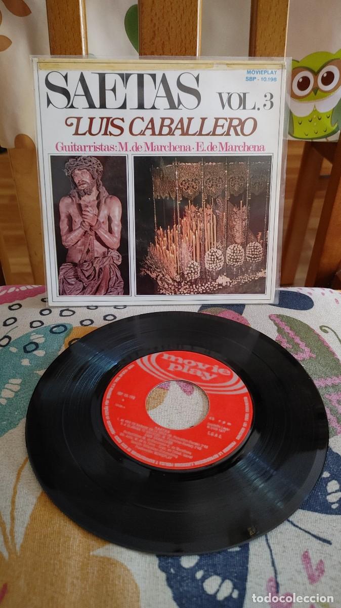 Discos de vinilo: LUIS CABALLERO-EP SAETAS VOL.3 - Foto 1