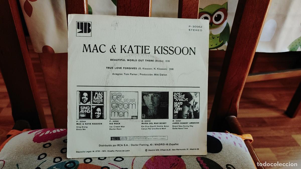 Discos de vinilo: MAC & KATIE KISSOON-SINGLE BEAUTIFUL WORLD OUT THERE - Foto 2