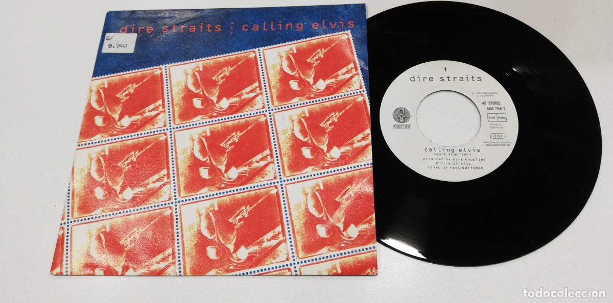 Discos de vinilo: SCO97-Dire Straits - Calling Elvis (7&rdquo;, Single) - Foto 1