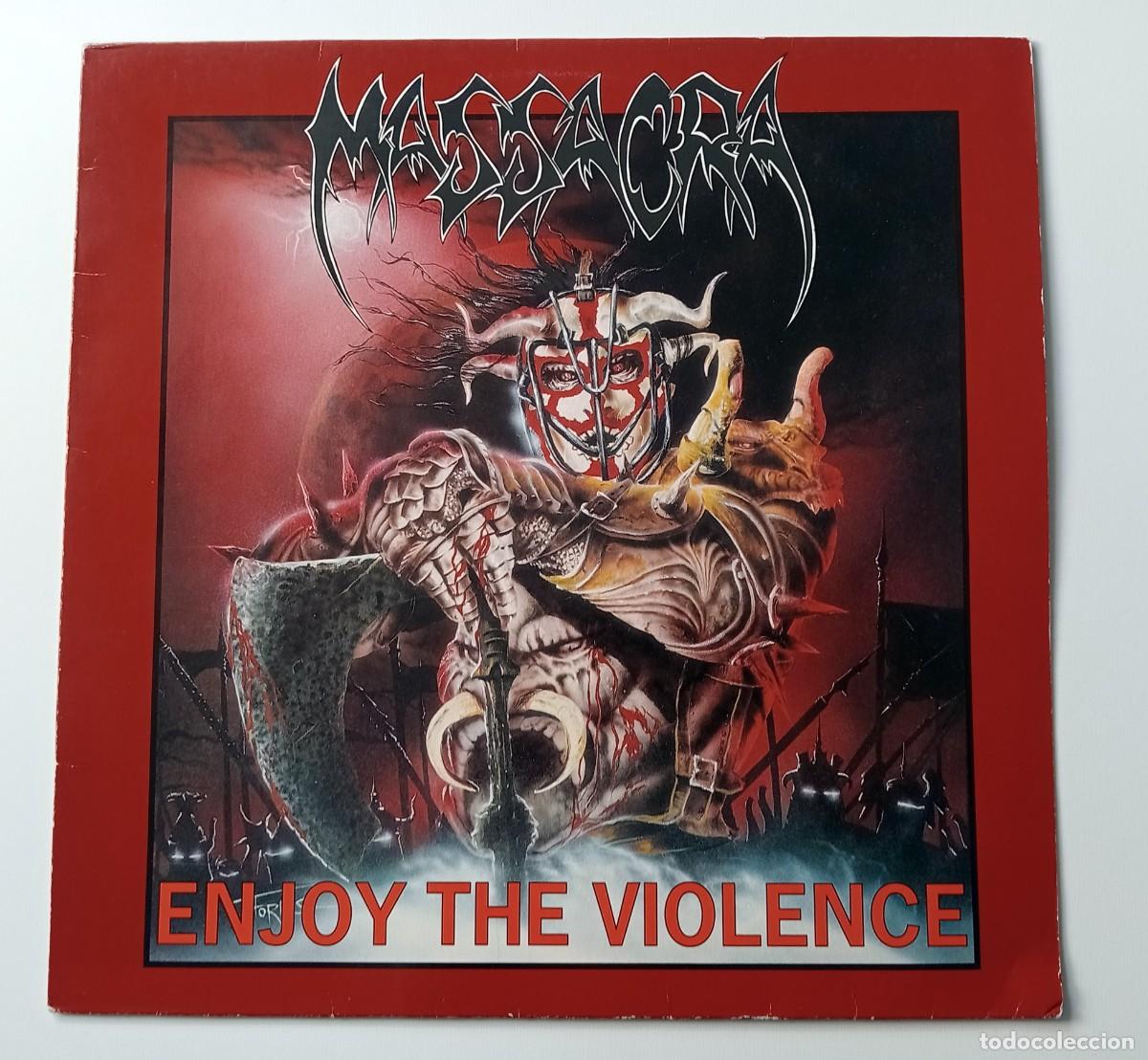 Discos de vinilo: LP MASSACRA - ENJOY THE VIOLENCE - Foto 1