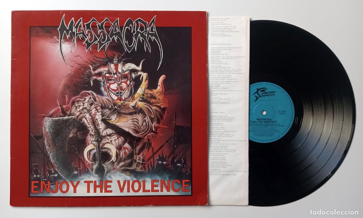 Discos de vinilo: LP MASSACRA - ENJOY THE VIOLENCE - Foto 3