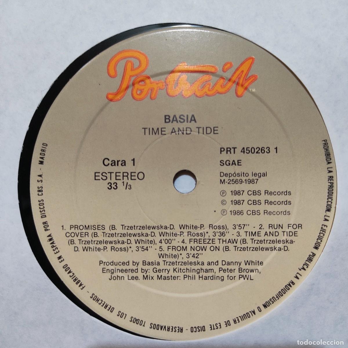 Discos de vinilo: LP Basia - Time And Tide, Spain Brown label - Foto 6