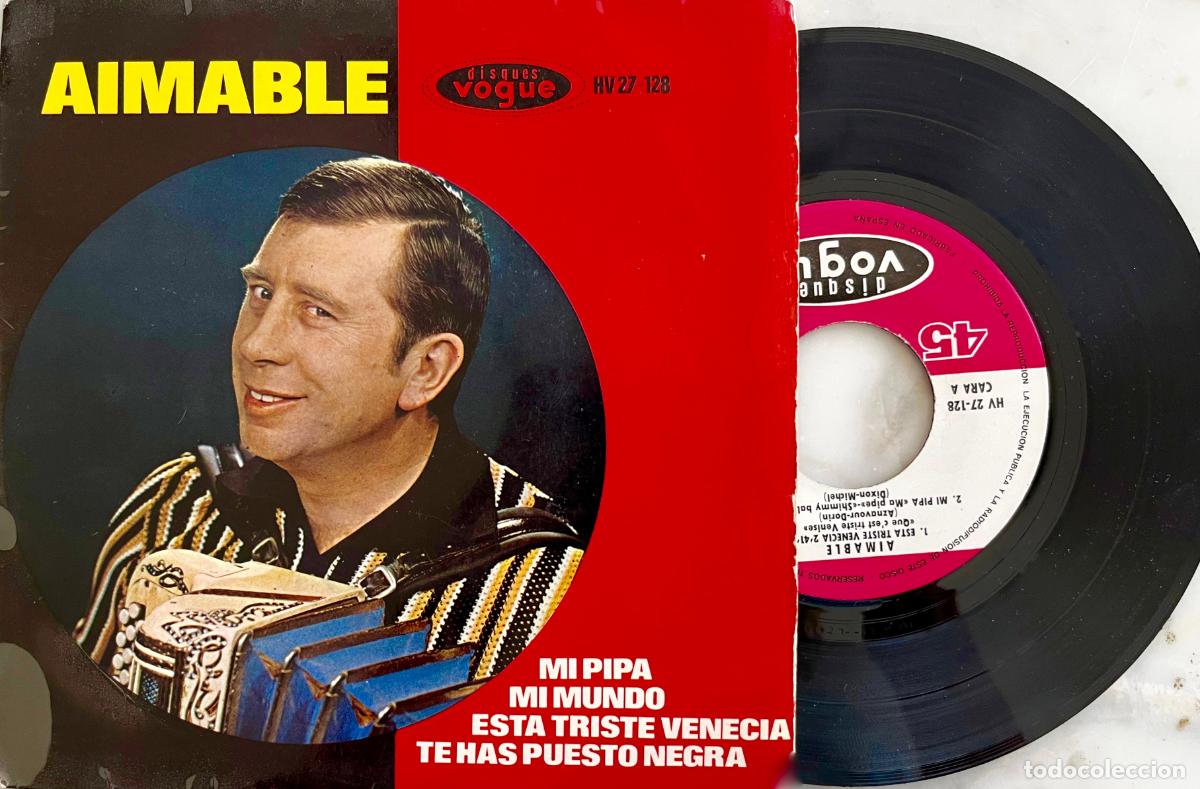 Discos de vinilo: AIMABLE. MI PIPA+ 3 TEMAS. EP ORIGINAL ESPA&Ntilde;A 1964 - Foto 1