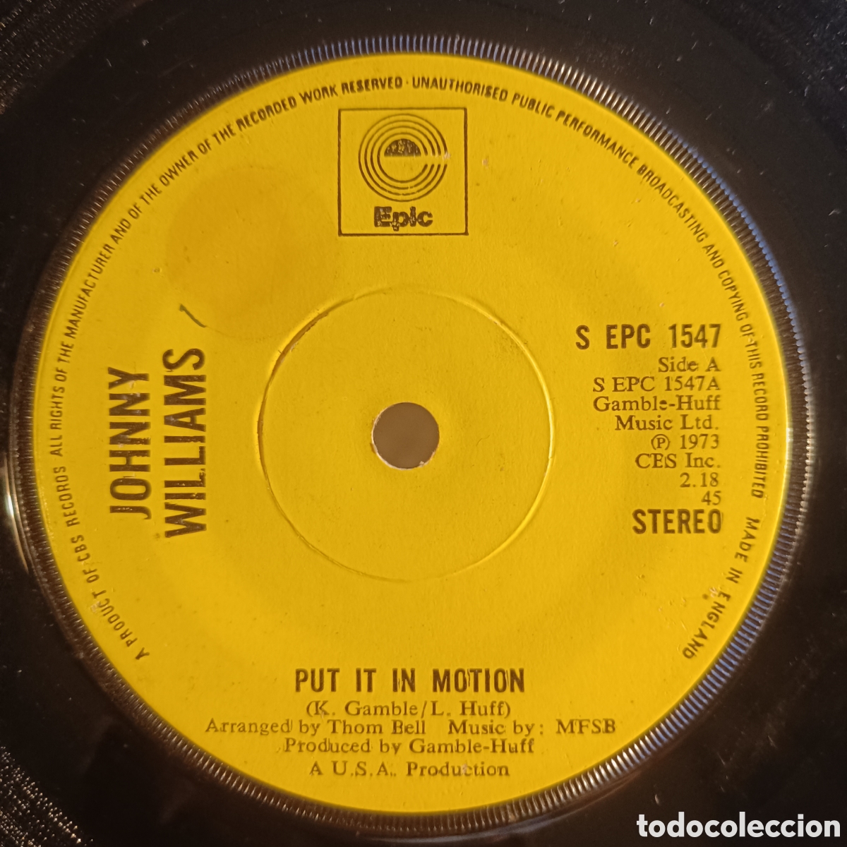 Discos de vinilo: Johnny Williams &ndash; Put It In Motion (7&rdquo;, Funk) - Foto 1
