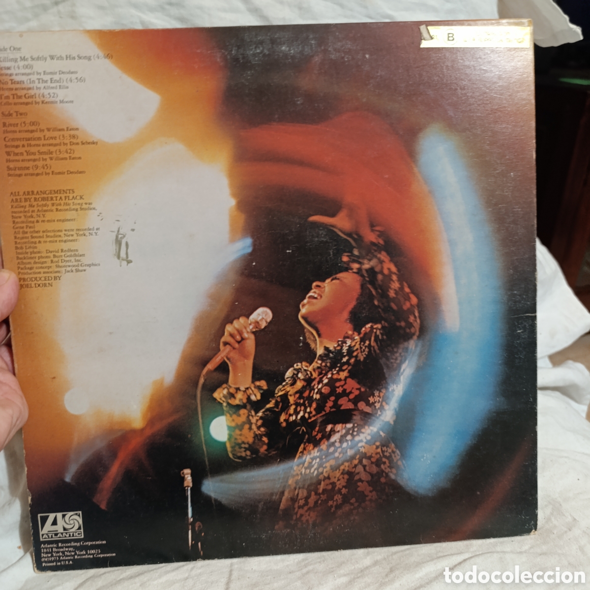 Discos de vinilo: Killing Me Softly&rdquo; de Roberta Flack, A&ntilde;o 1973,disco vinilo - Foto 2