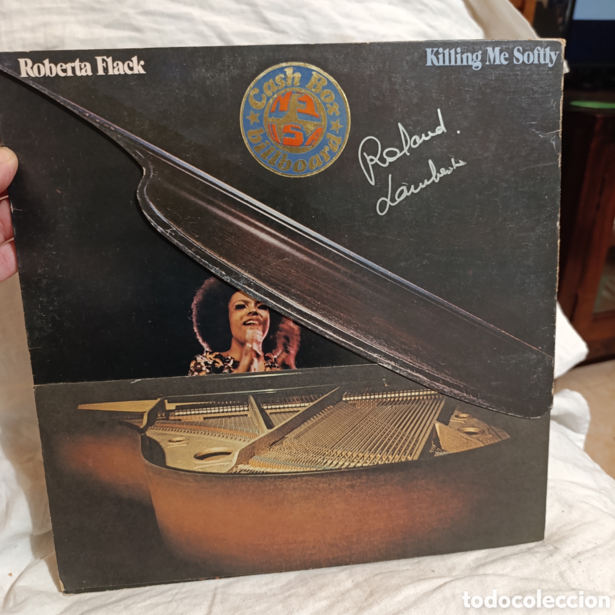 Discos de vinilo: Killing Me Softly&rdquo; de Roberta Flack, A&ntilde;o 1973,disco vinilo - Foto 1