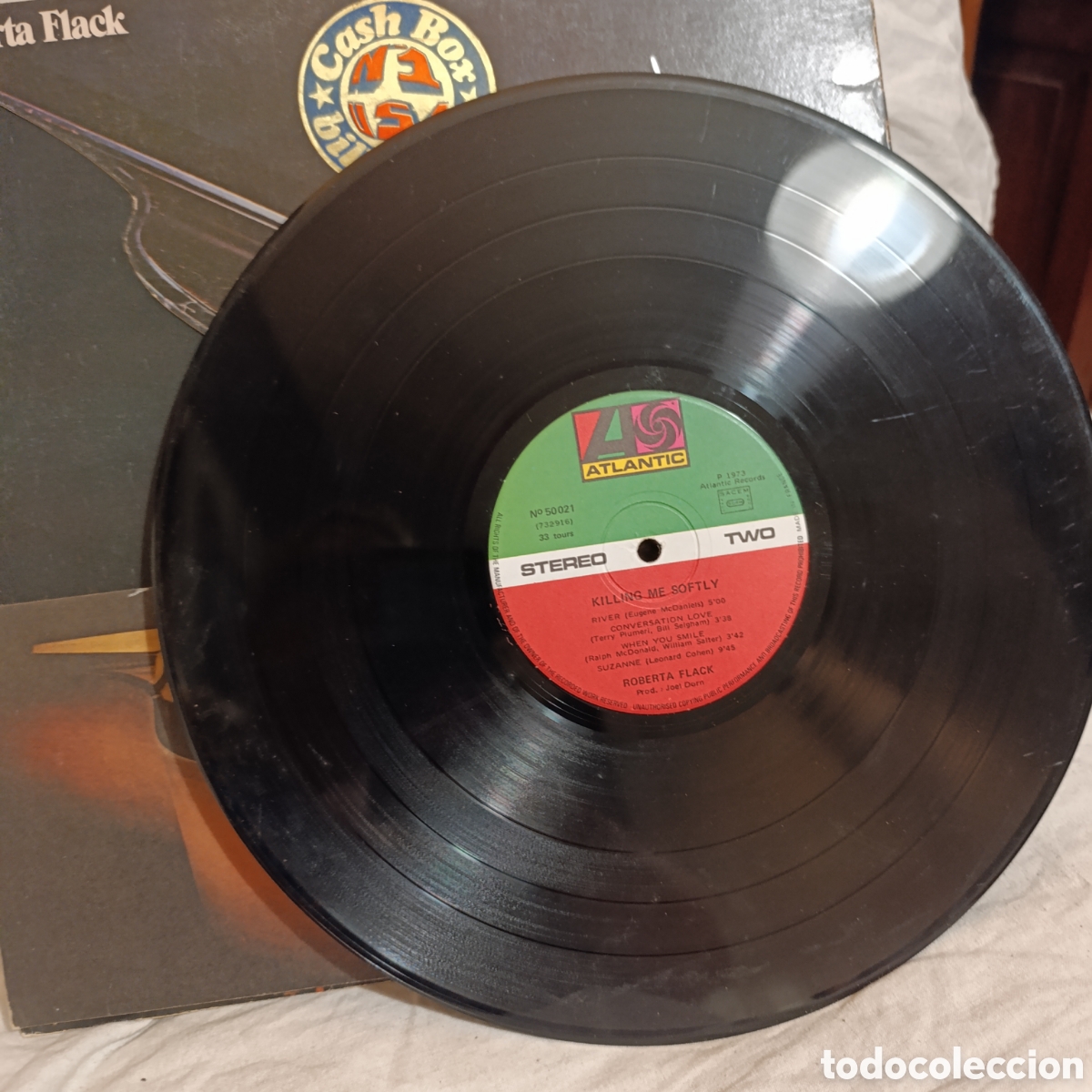 Discos de vinilo: Killing Me Softly&rdquo; de Roberta Flack, A&ntilde;o 1973,disco vinilo - Foto 5