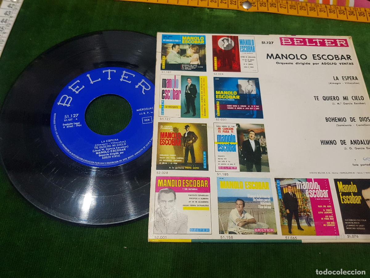 Discos de vinilo: MANOLO ESCOBAR-BELTER - Foto 2