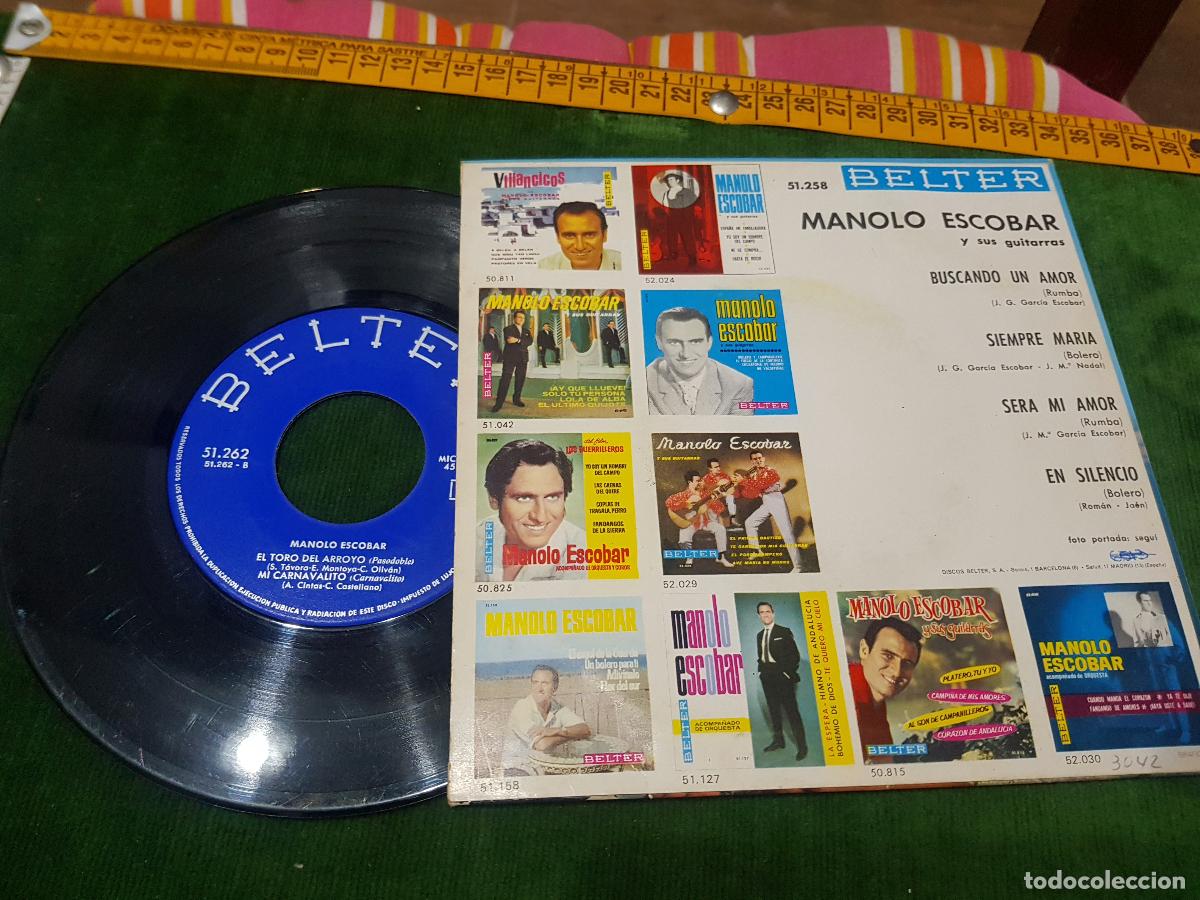 Discos de vinilo: MANOLO ESCOBAR-BELTER - Foto 2