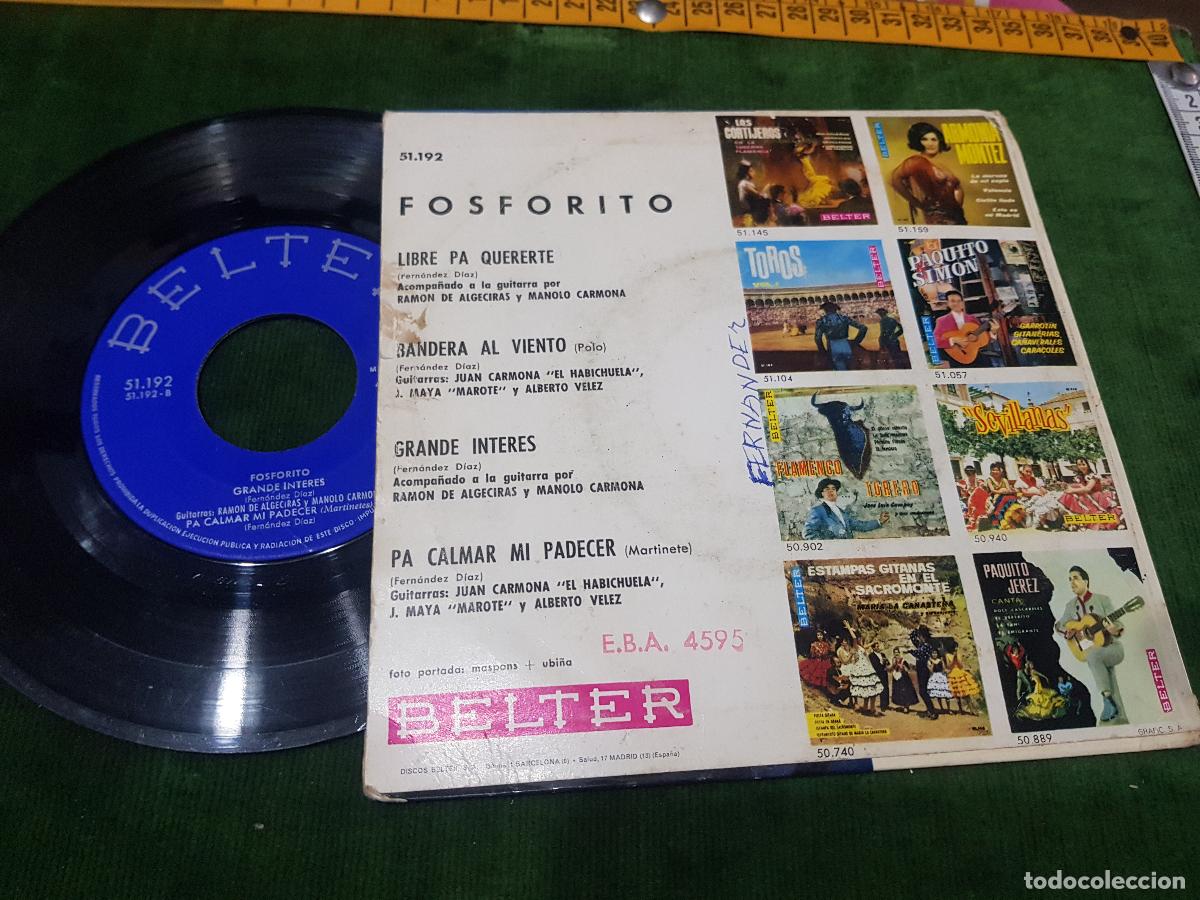 Discos de vinilo: FOSFORITO -LIBRE PA QUERERTE - Foto 2