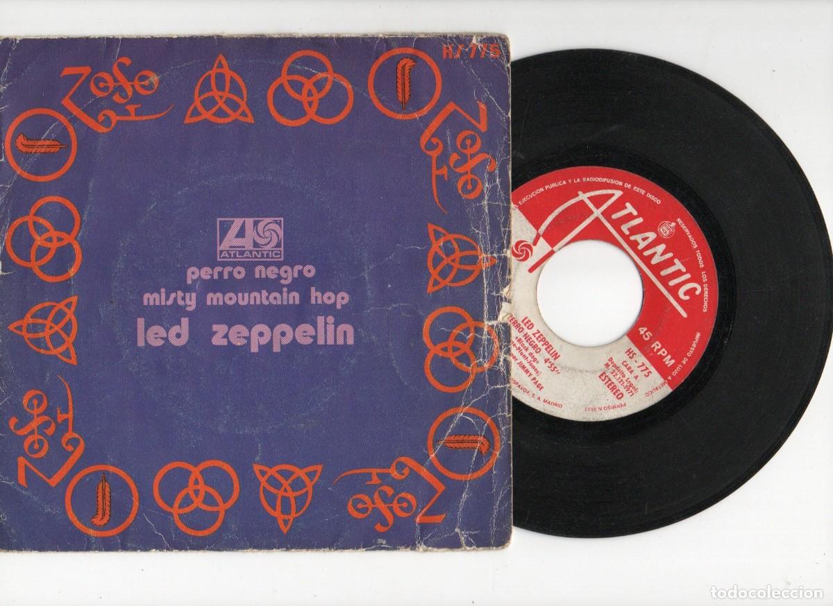 Discos de vinilo: SINGLE, LED ZEPPELIN - PERRO NEGRO. HS 775, ATLANTIC - HISPAVOX - Foto 1