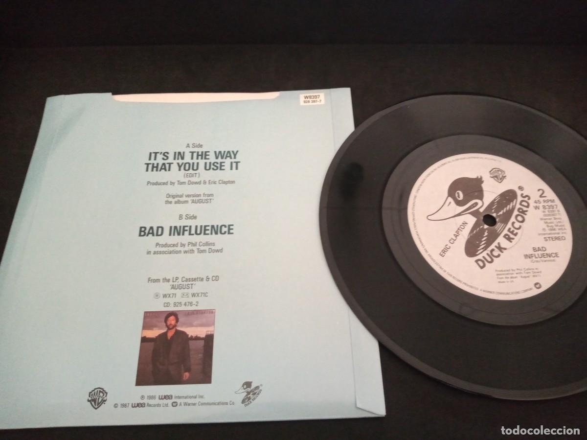Discos de vinilo: ERIC CLAPTON - ITS IN THE WAY THAT YOU USE IT - SINGLE. - Foto 2