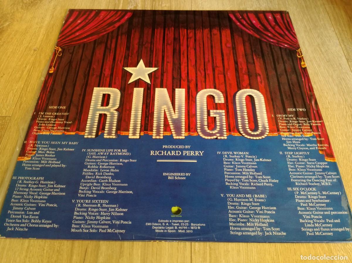 Discos de vinilo: RINGO STARR-DUIT ON MON DEI-GATEFOLD-ORIGINAL ESPA&Ntilde;OL 1973 - Foto 2