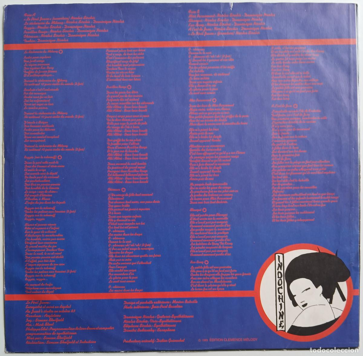 Discos de vinilo: Indochine - Le Peril Jaune (Stranded Rekords, 1984) - Foto 4