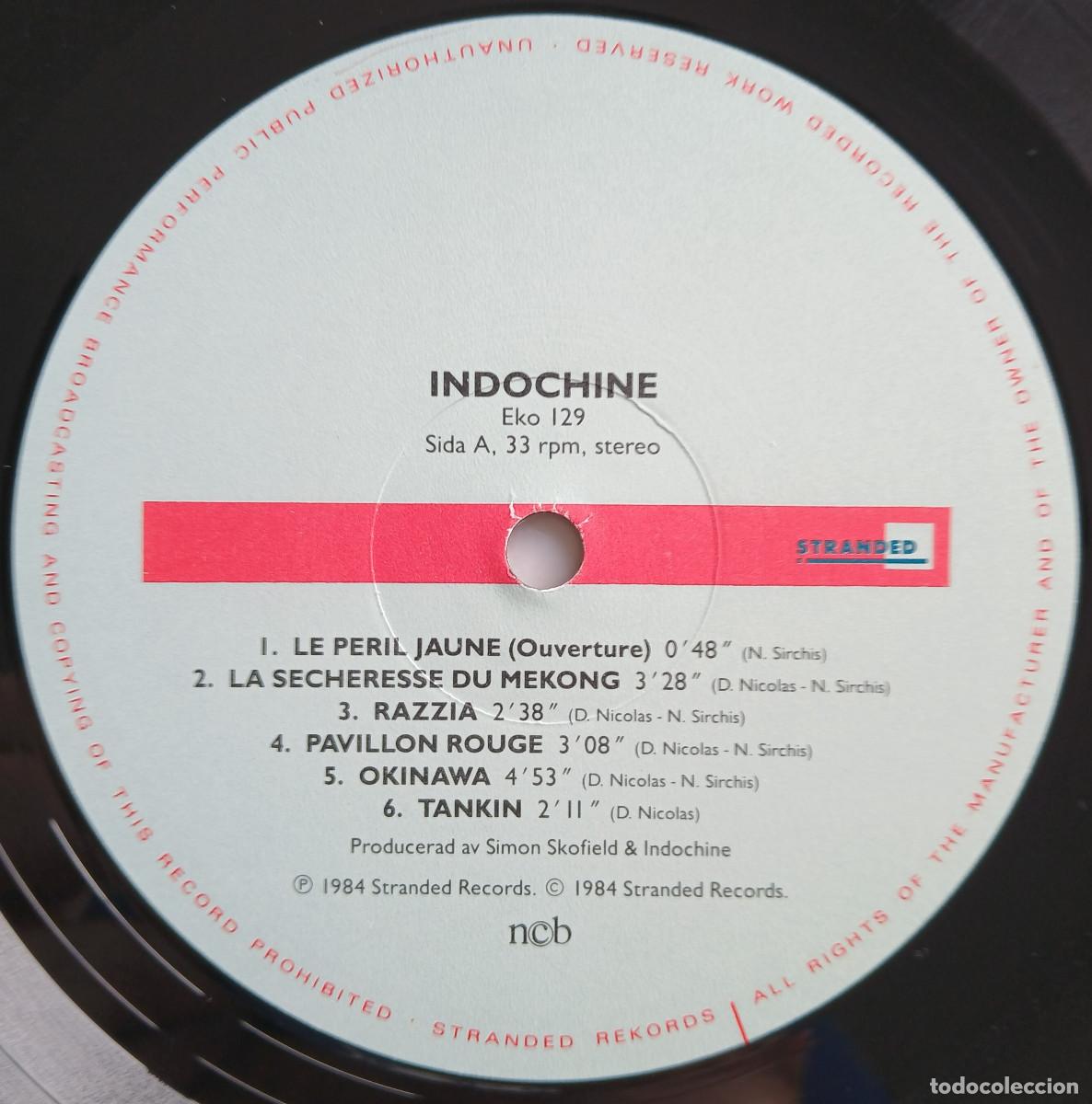 Discos de vinilo: Indochine - Le Peril Jaune (Stranded Rekords, 1984) - Foto 5