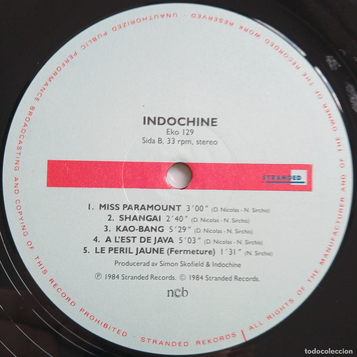 Discos de vinilo: Indochine - Le Peril Jaune (Stranded Rekords, 1984) - Foto 6