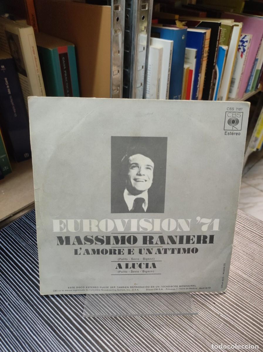 Discos de vinilo: Massimo Ranieri &ndash; Eurovision 71 - Lamore E Un Attimo - Foto 2