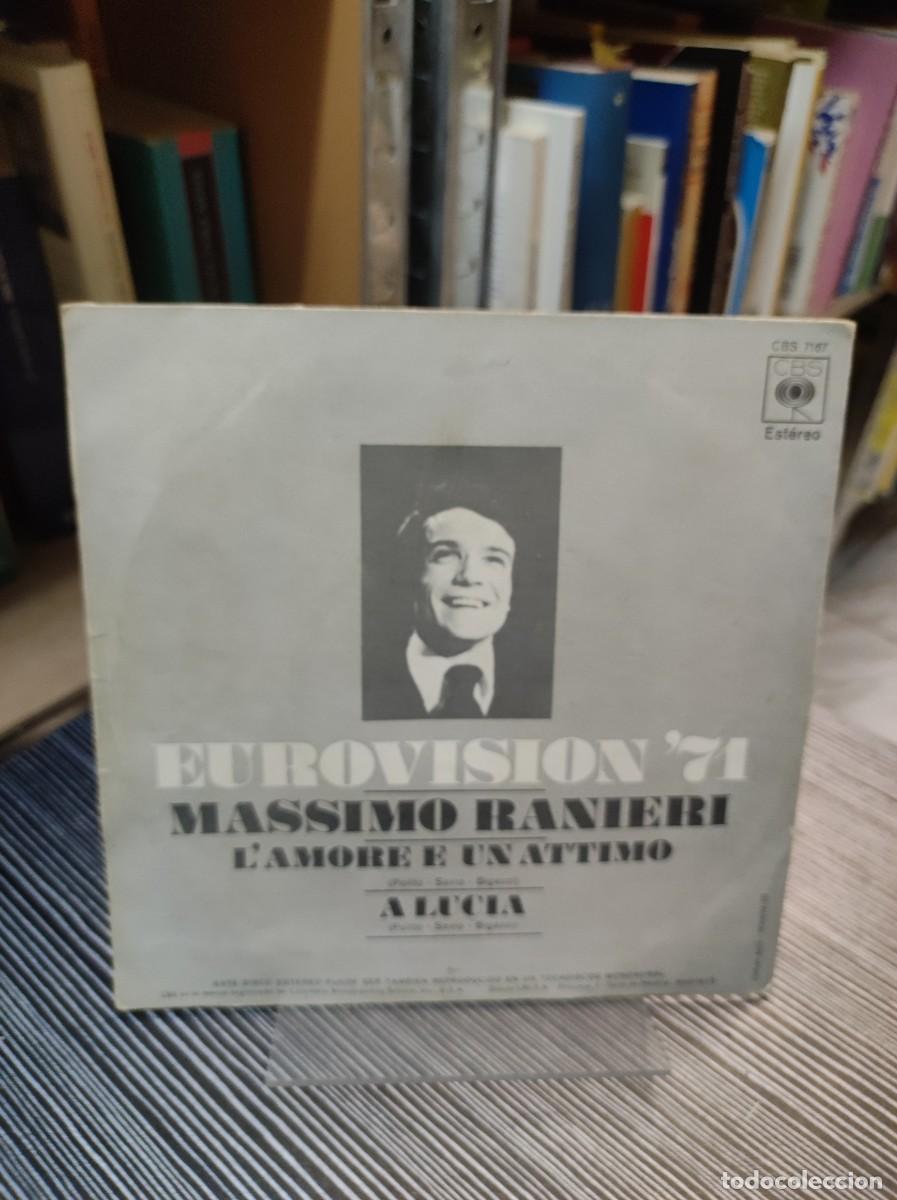 Discos de vinilo: Massimo Ranieri &ndash; Eurovision 71 - Lamore E Un Attimo - Foto 3