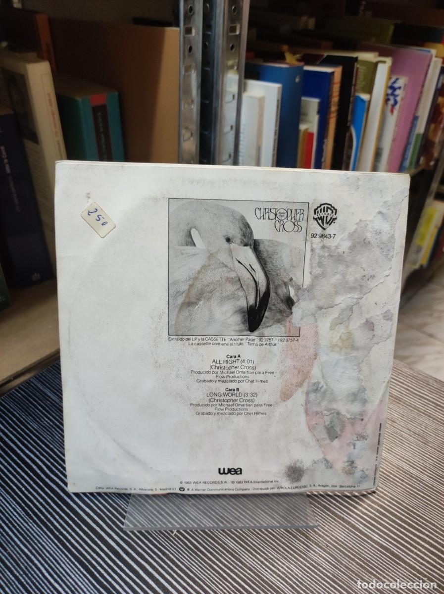 Discos de vinilo: Christopher Cross &ndash; All Right (VER PORTADA) - Foto 2