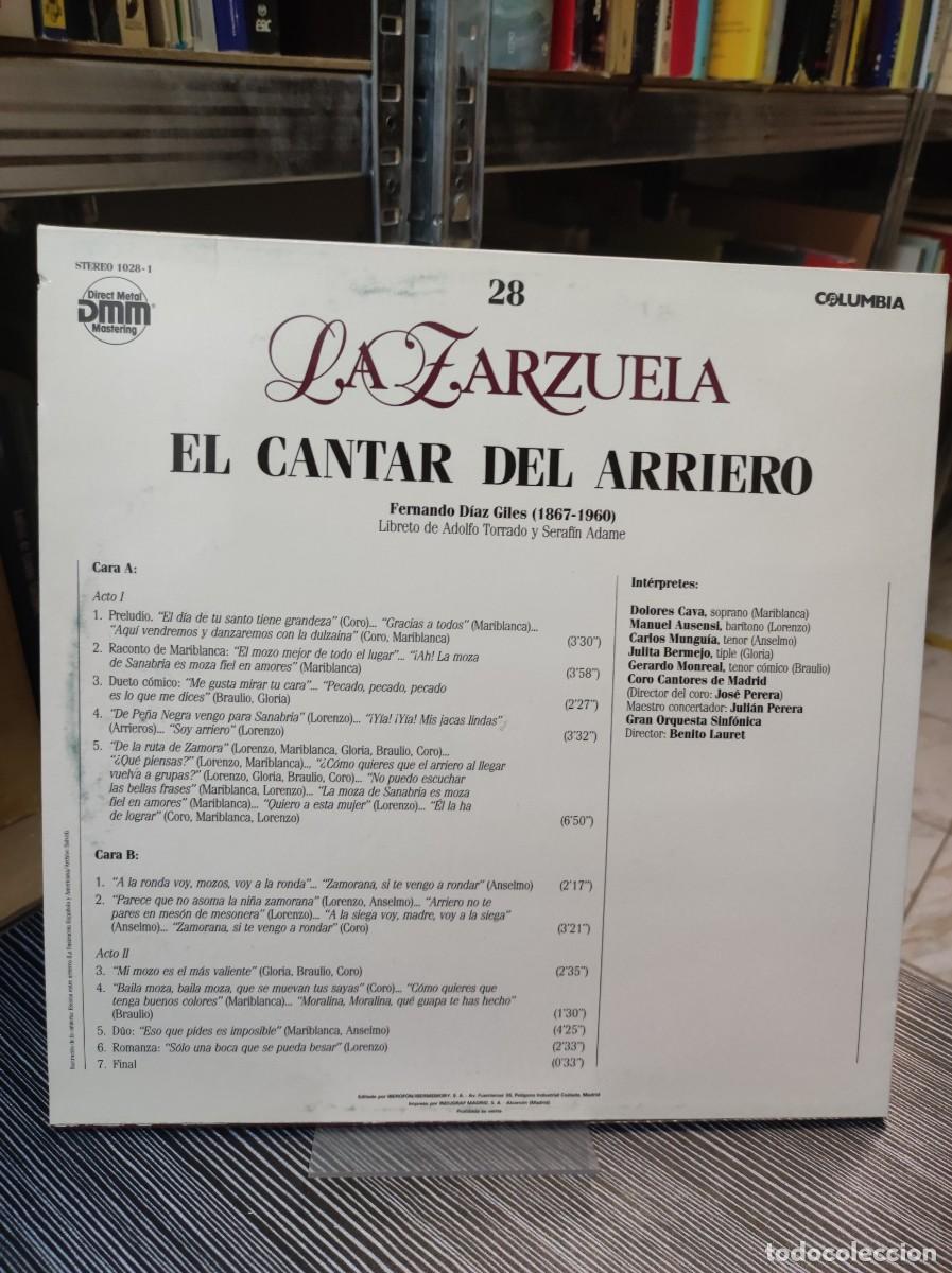 Discos de vinilo: LA ZARZUELA EL CANTAR DEL ARRIERO - Foto 2