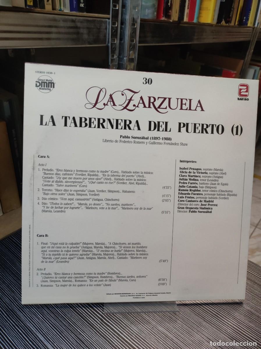 Discos de vinilo: LA TABERNERA DEL PUERTO (1) LA ZARZUELA - Foto 2