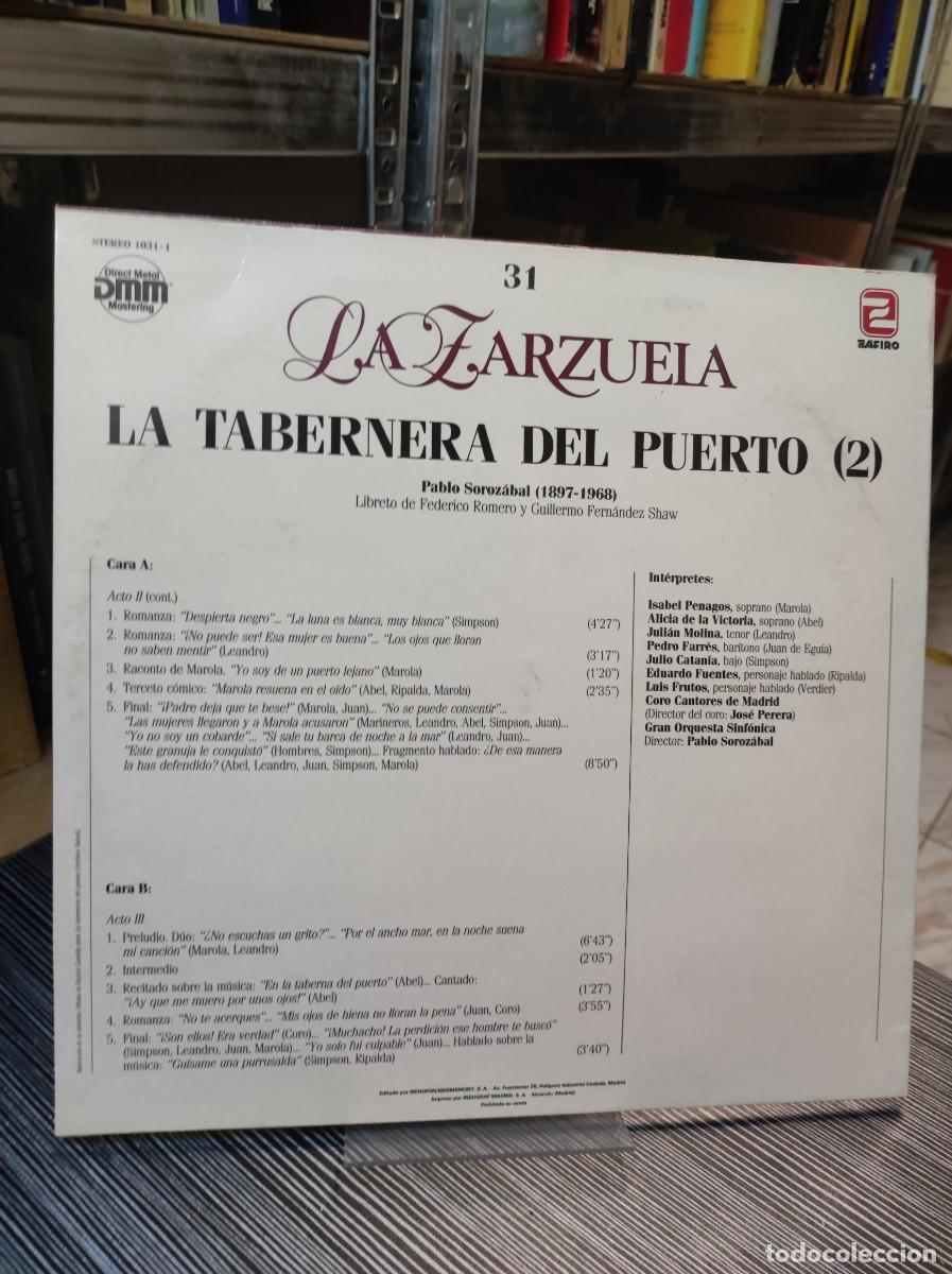 Discos de vinilo: LA TABERNERA DEL PUERTO (2) LA ZARZUELA - Foto 2