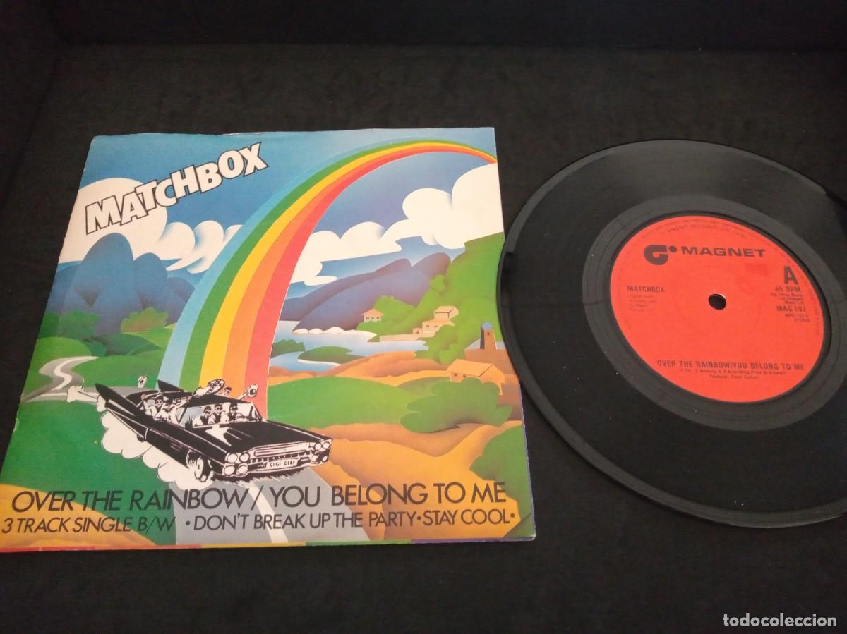 Discos de vinilo: MATCHBOX - OVER THE RAINBOW - SINGLE - Foto 1