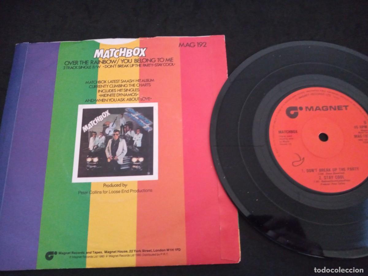 Discos de vinilo: MATCHBOX - OVER THE RAINBOW - SINGLE - Foto 2