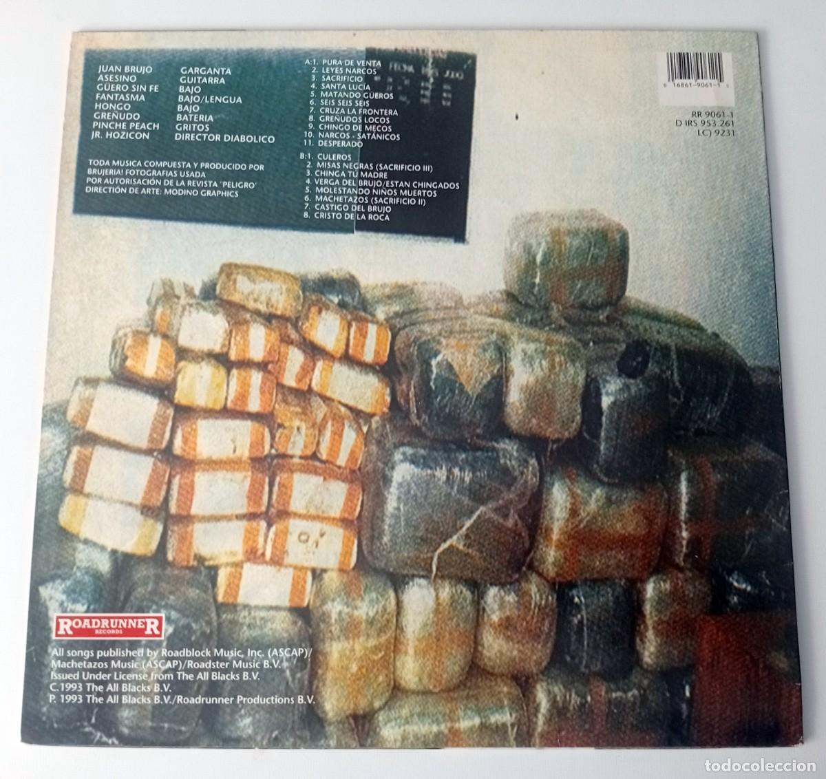Discos de vinilo: LP BRUJERIA - MATANDO G&Uuml;EROS - Foto 2