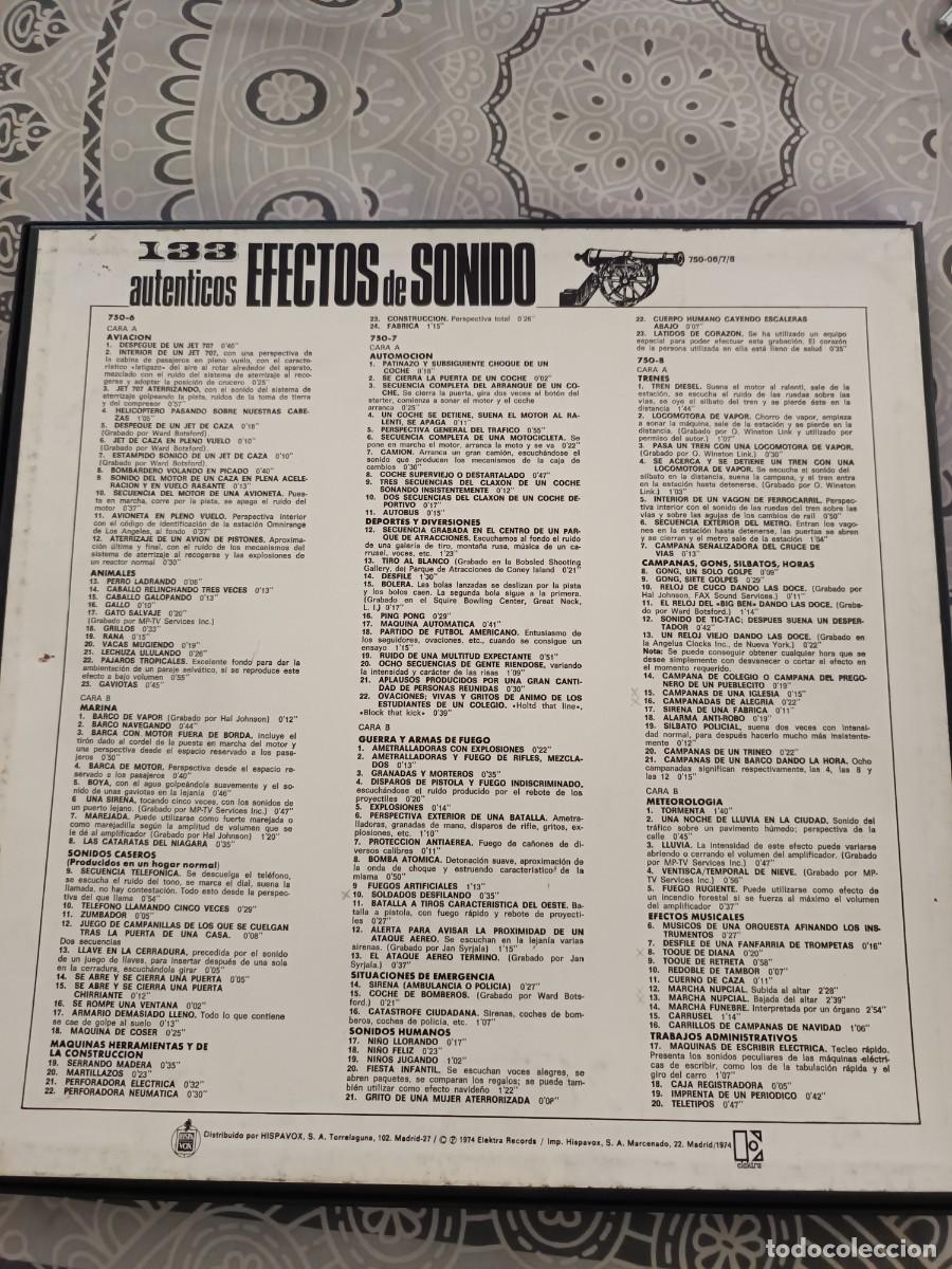 Discos de vinilo: 133 Efectos de Sonido - Foto 3