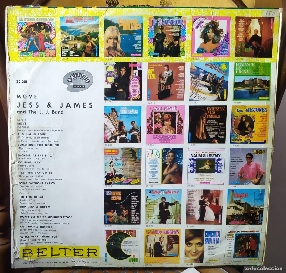 Discos de vinilo: JESS & JAMES. MOVE. 1968, BELTER 22.281. - Foto 2
