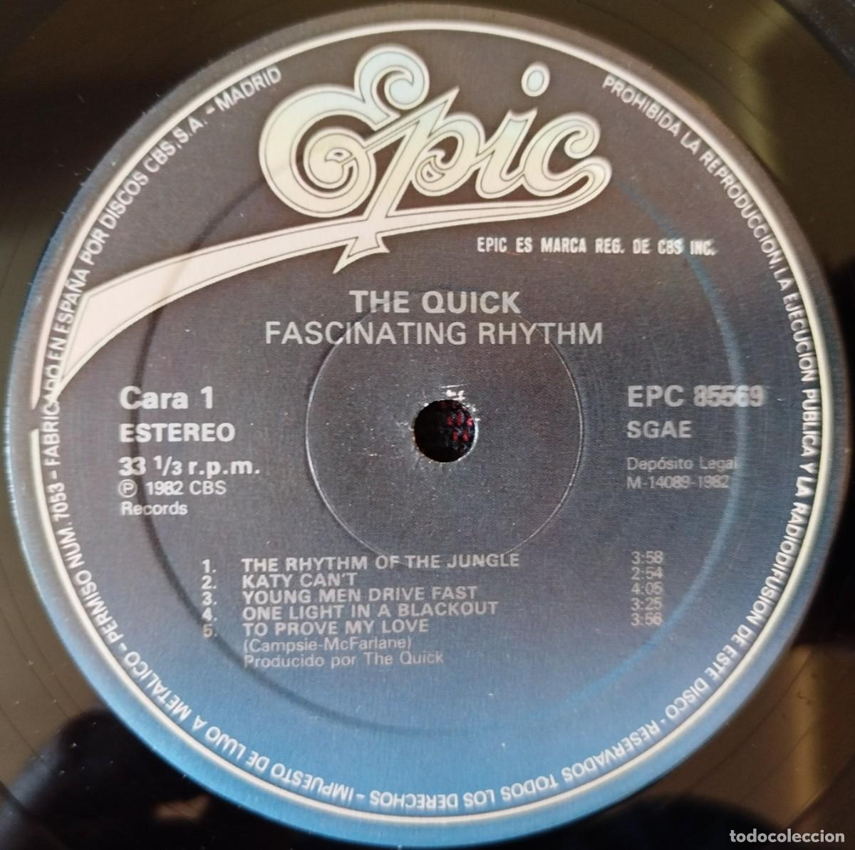 Discos de vinilo: THE QUICK ** Fascinating Rhythm ** VINILO LP 1982 - Foto 3