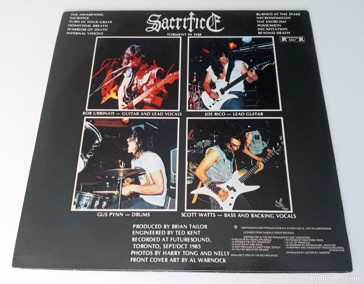 Discos de vinilo: LP SACRIFICE - TORMENT IN FIRE - Foto 2