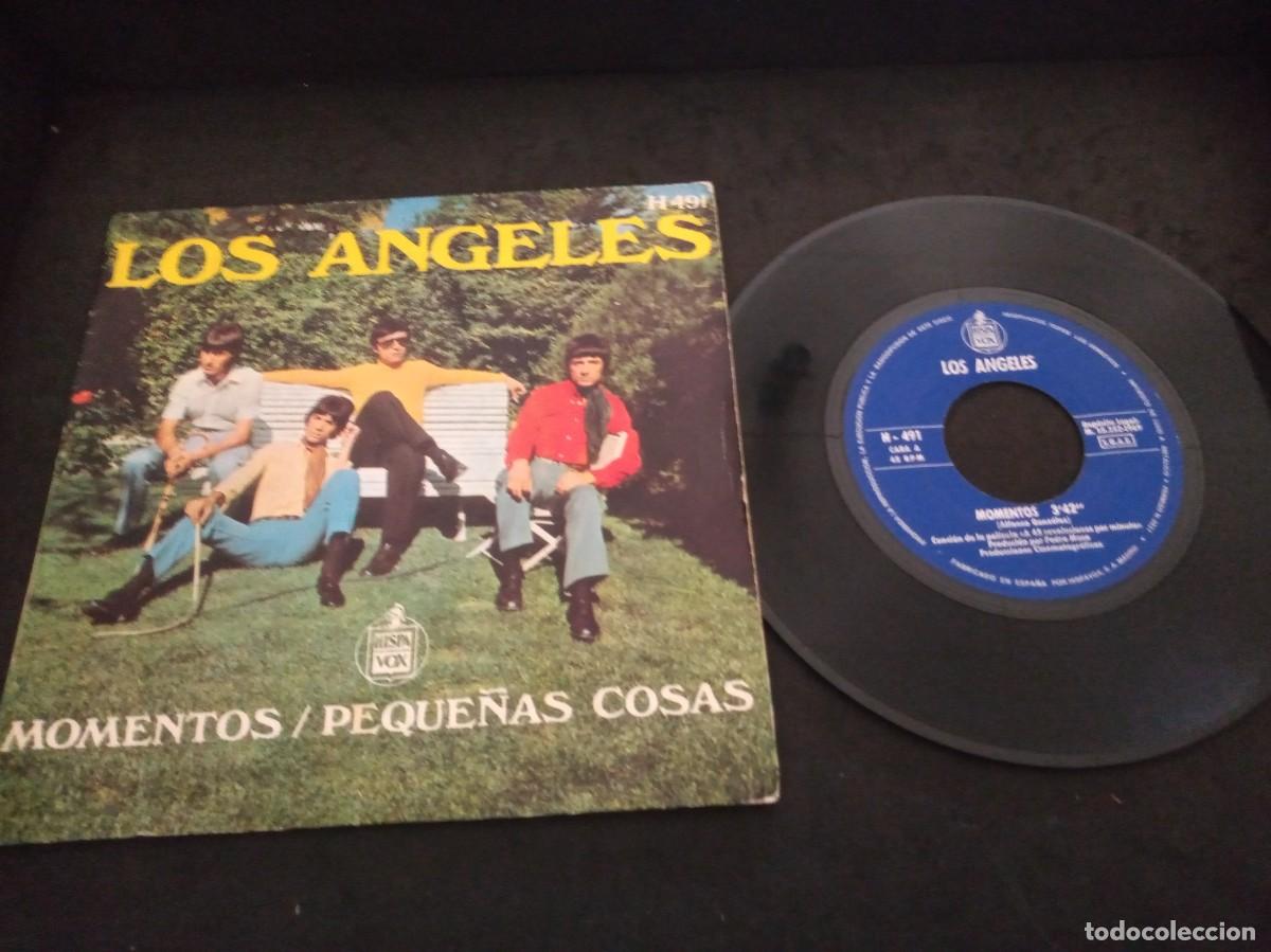 Discos de vinilo: LOS &Aacute;NGELES - MOMENTOS - SINGLE - Foto 1