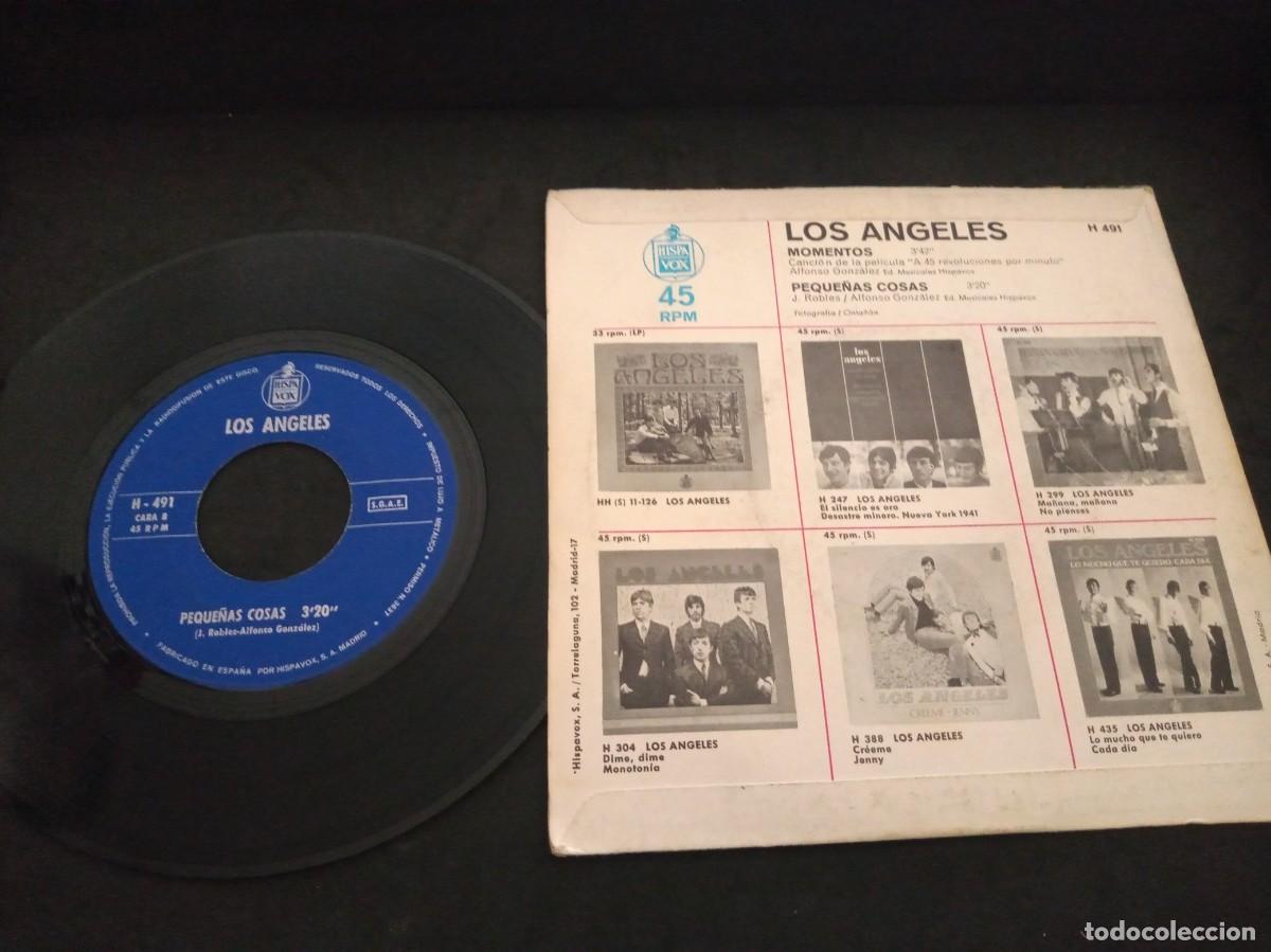 Discos de vinilo: LOS &Aacute;NGELES - MOMENTOS - SINGLE - Foto 2