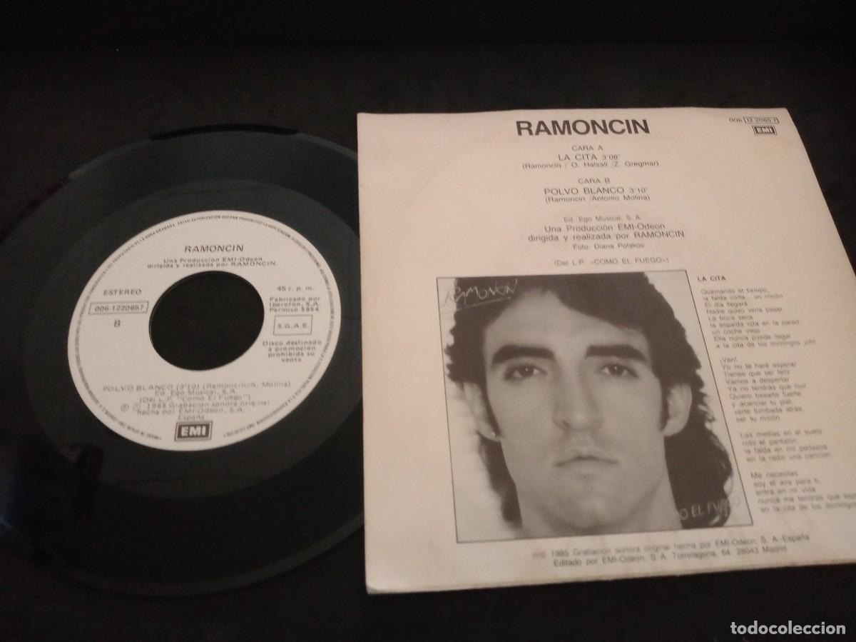 Discos de vinilo: RAMONCIN - LA CITA - PROMO SINGLE - Foto 2