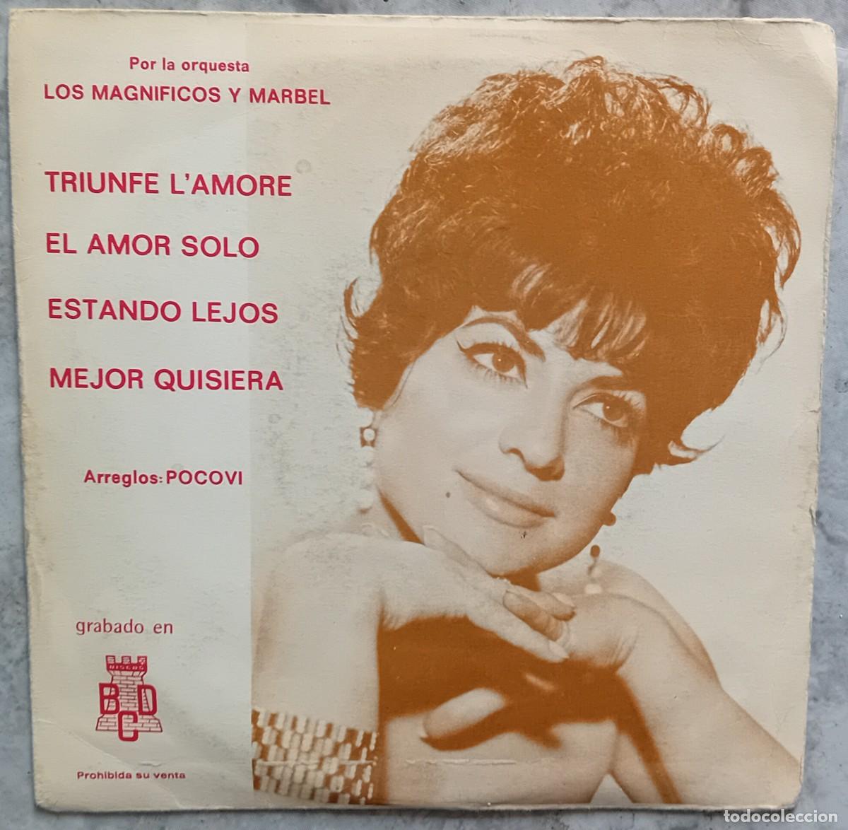 Discos de vinilo: EP. ORQUESTA LOS MAGNIFICOS Y MARBEL. - Foto 1