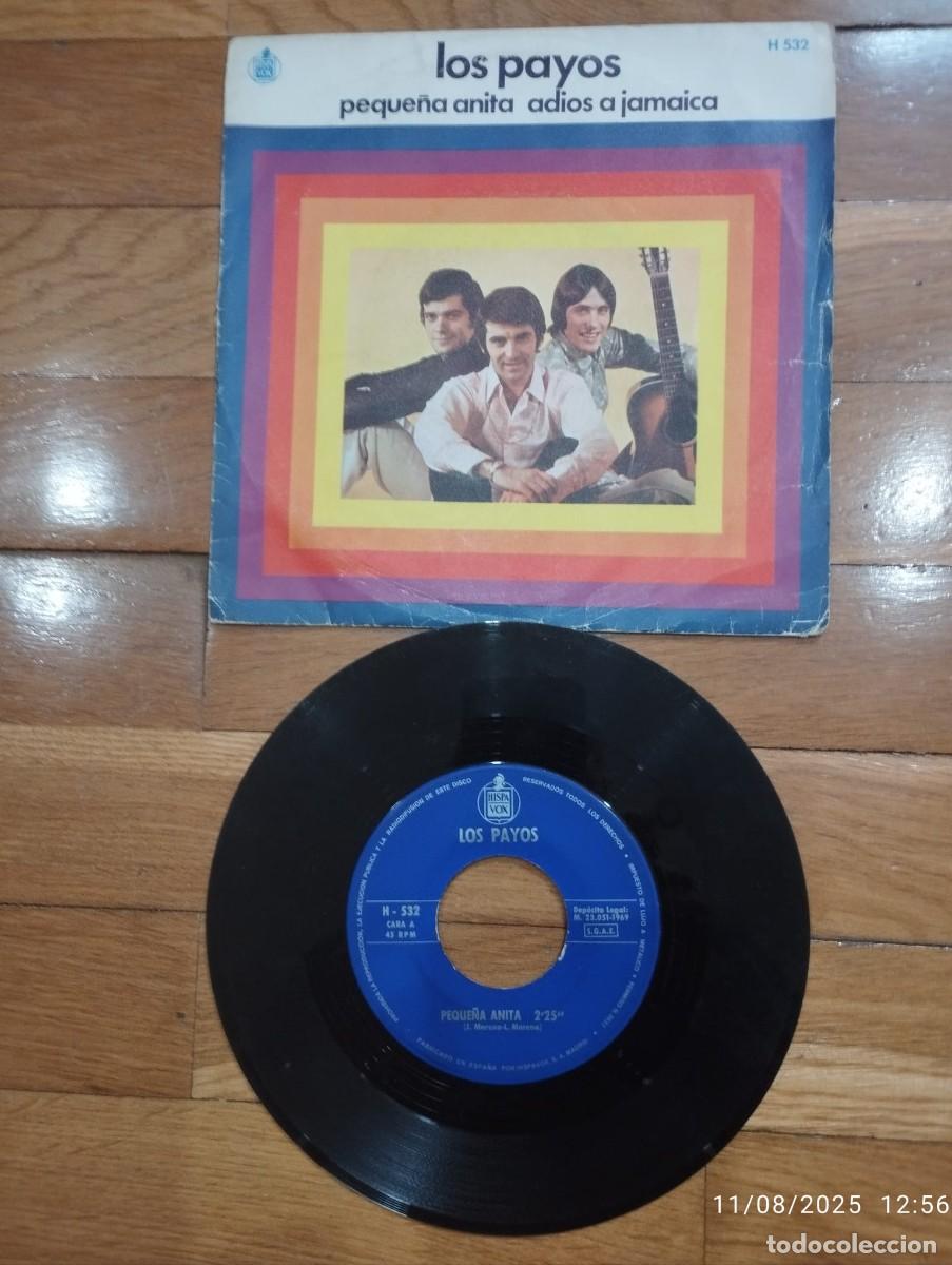 Discos de vinilo: SINGLE - LOS PAYOS - PEQUE&Ntilde;A ANITA - 1969 - Foto 1