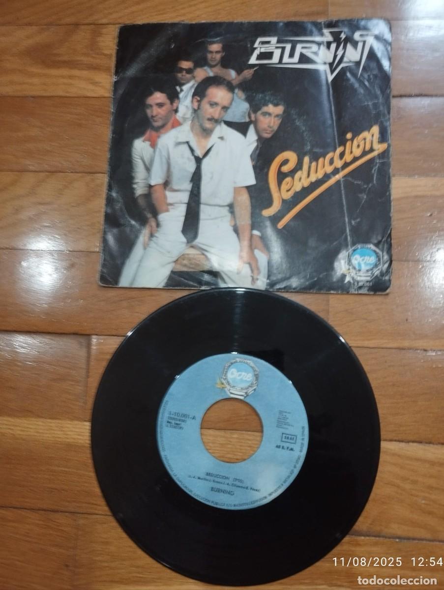 Discos de vinilo: SINGLE - BURNING - SEDUCCION - 1979 - Foto 1