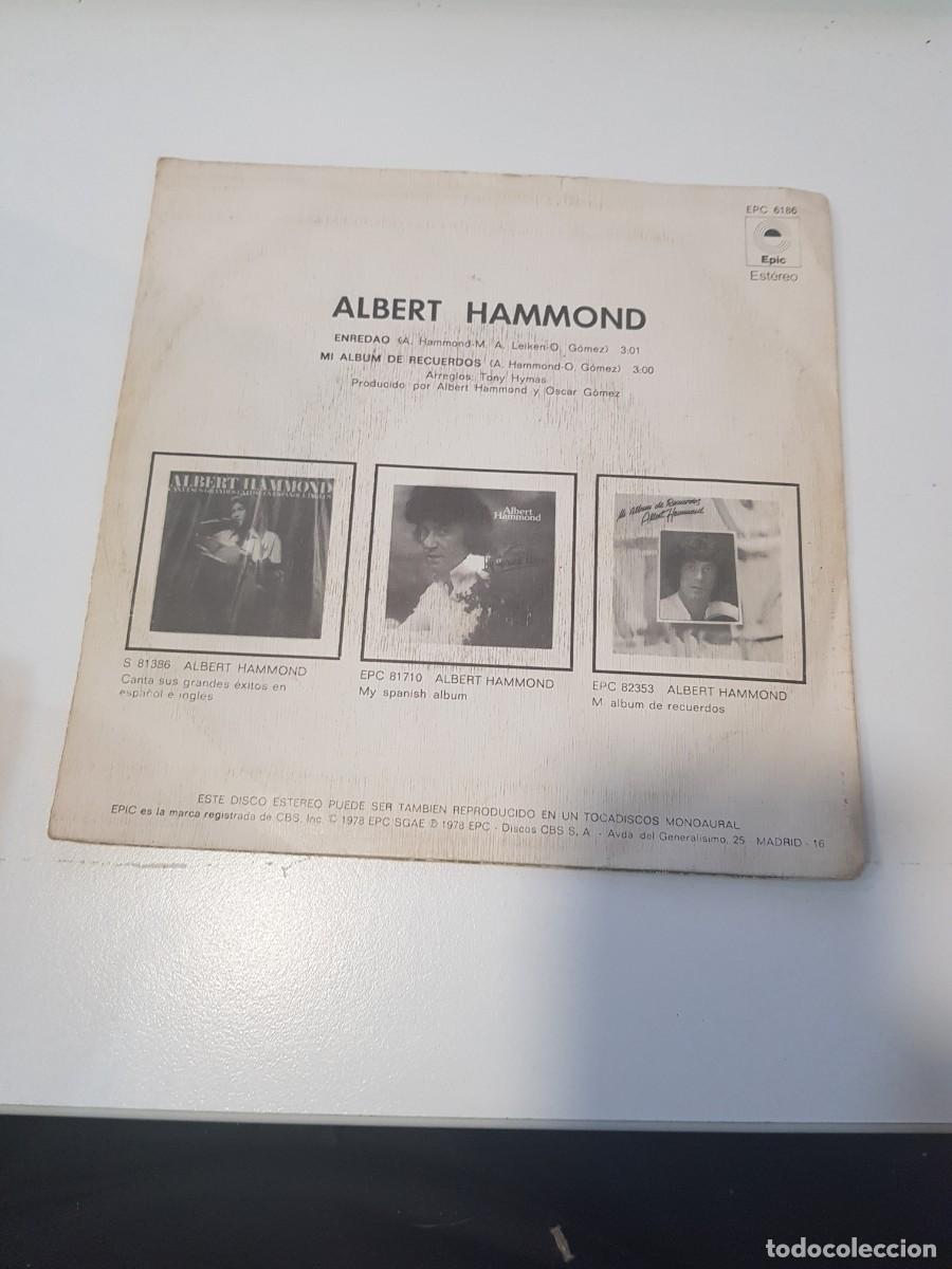 Discos de vinilo: Vinilo Single ALBERT HAMMOND ENREDAO - Foto 2