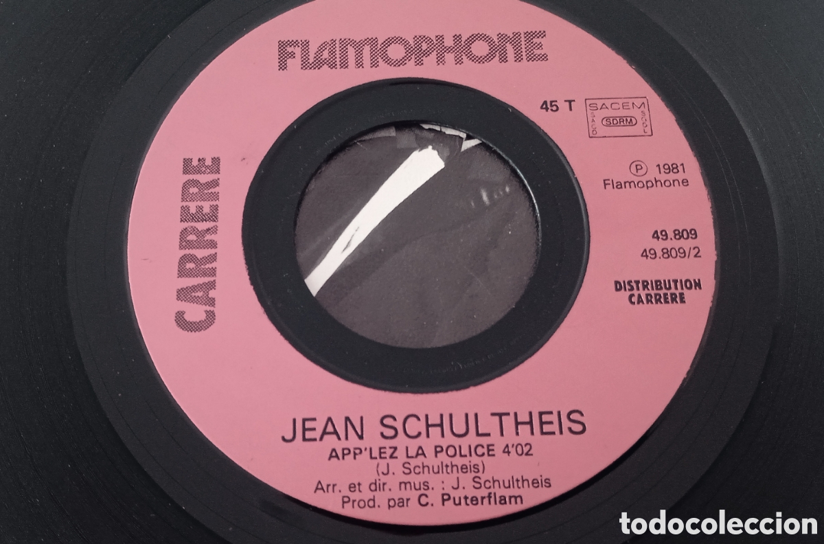 Discos de vinilo: JEAN SCHULTHEIS - Confidence pour Confidence (1981) single - Foto 3