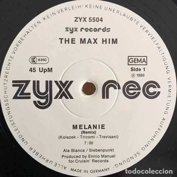 Discos de vinilo: The Max Him &ndash; Melanie (Remix)-GERMANY-1986-MAXI SINGLE - Foto 3