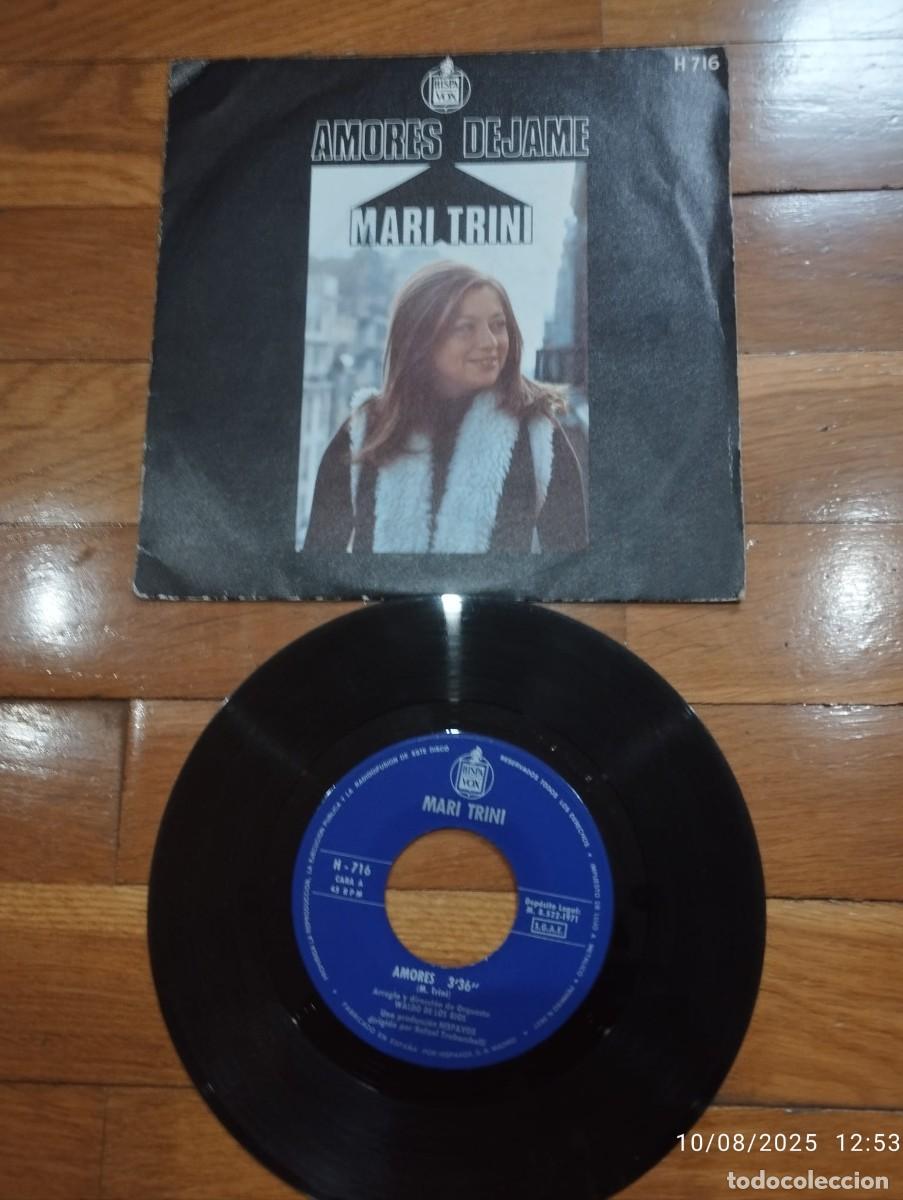 Discos de vinilo: SINGLE - MARI TRINI - AMORES - 1971 - Foto 1