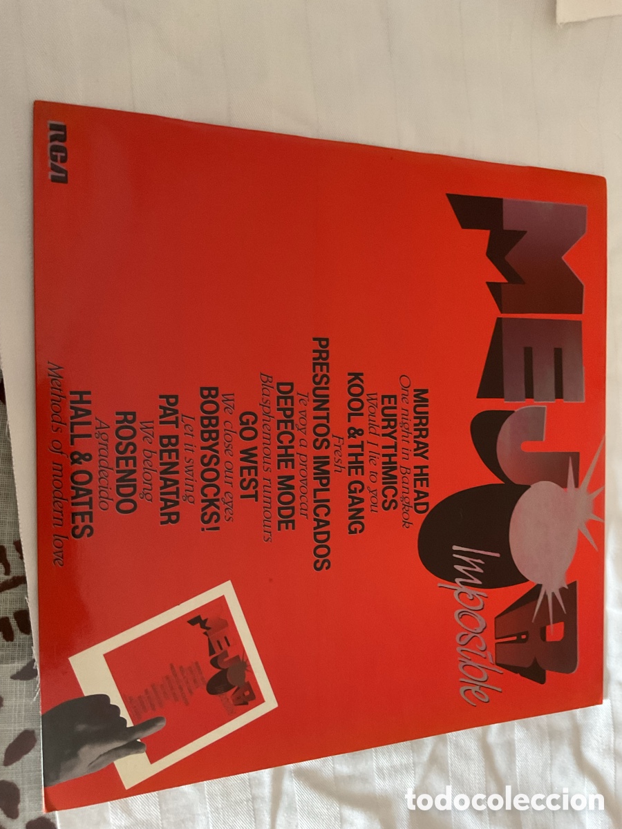 Discos de vinilo: MEJOR IMPOSIBLE VINILO 1985 - Foto 2